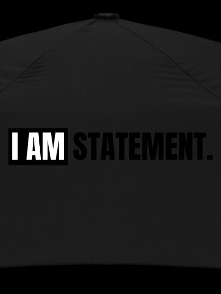 I AM STATEMENT Black/white