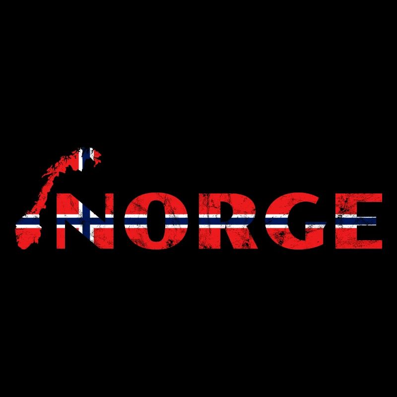 Norge Drapeau de la carte norvégienne