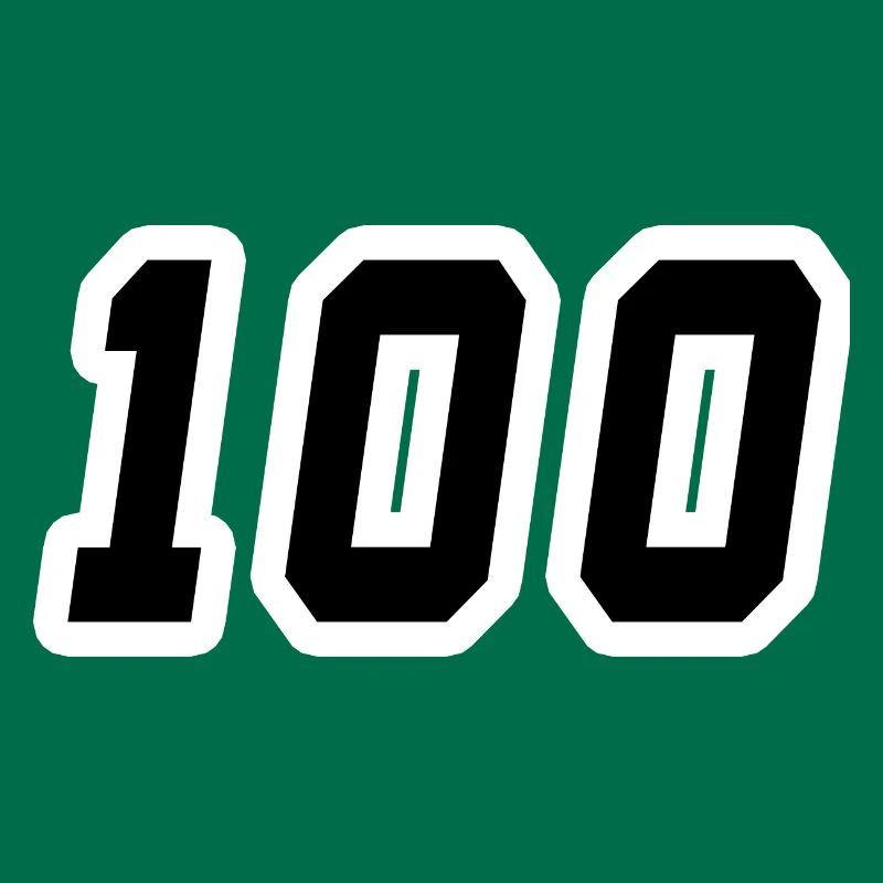 Zahl einhundert 100