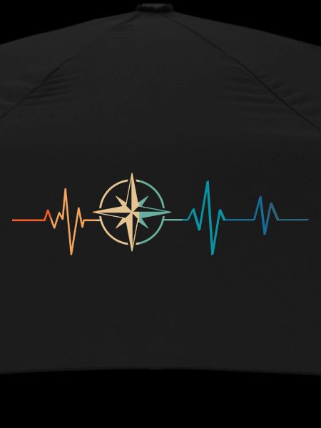 Retro Heartbeat Compass