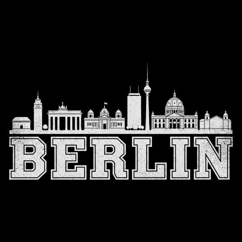 Berlin Skyline Retro 