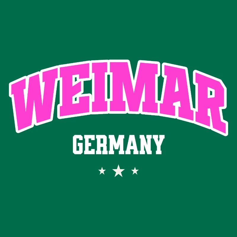 Weimar Germany Typography Neon Pink