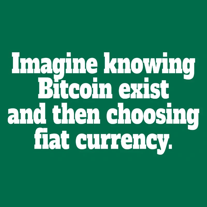 Bitcoin Imagine Knowing Bitcoin Exists Krypto BTC