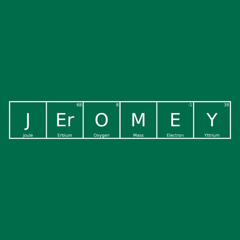 Jeromey Name First Name Chemistry Periodic Table Element