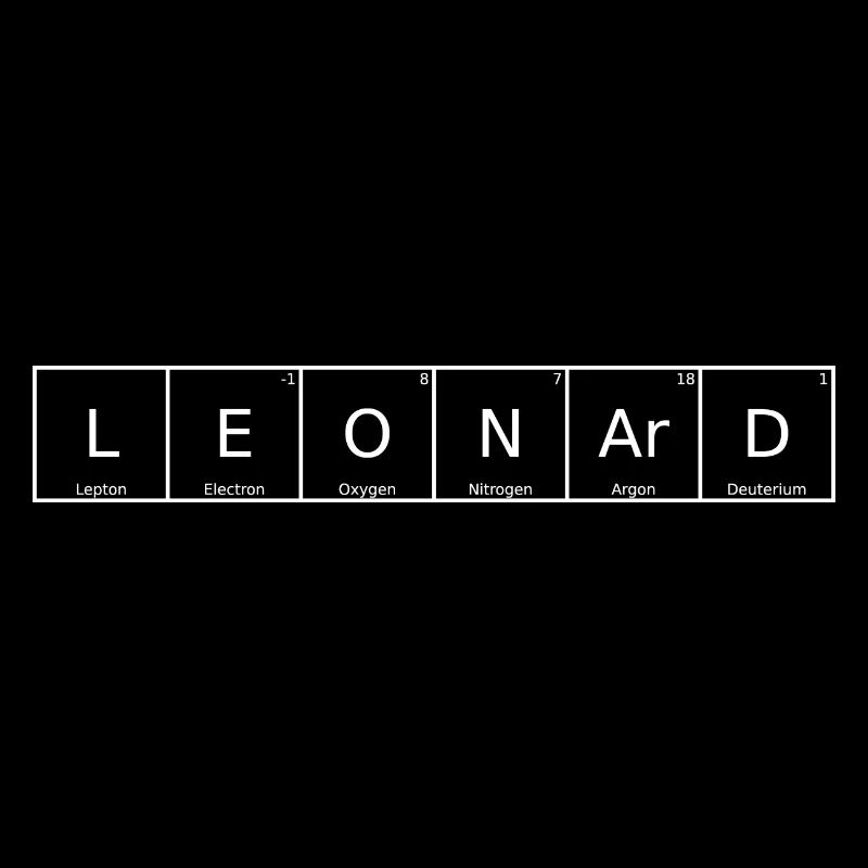 Leonard Nom Prénom Chimie Élément du tableau périodique
