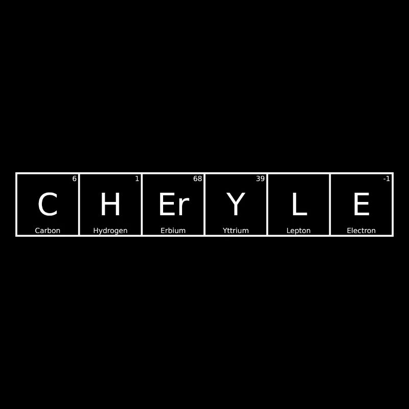 Cheryle Nom Prénom Chimie Tableau périodique Élément