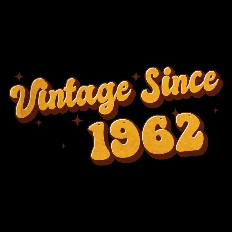 Vintage since 1962 61 Years Old - Groovy 61st