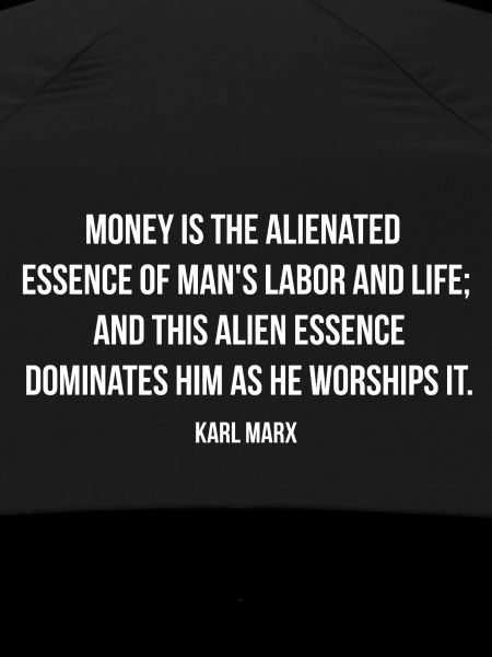 Karl-Marx-Zitat über Geld