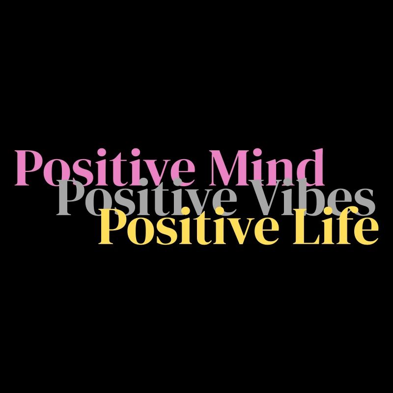 Positiver Geist. Positive Schwingungen. Positives Leben