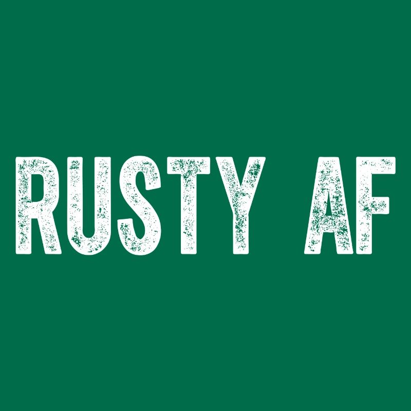 Rostige alte ungelernte Männer oder Frauen Rusty AF