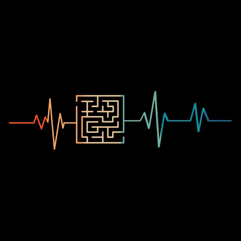 Retro Heartbeat Maze