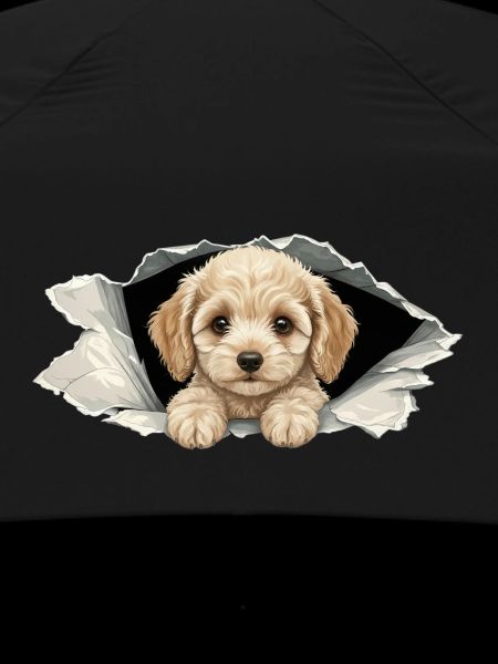Niedlicher Cockapoo Goldendoodle Zerrissenes Papier
