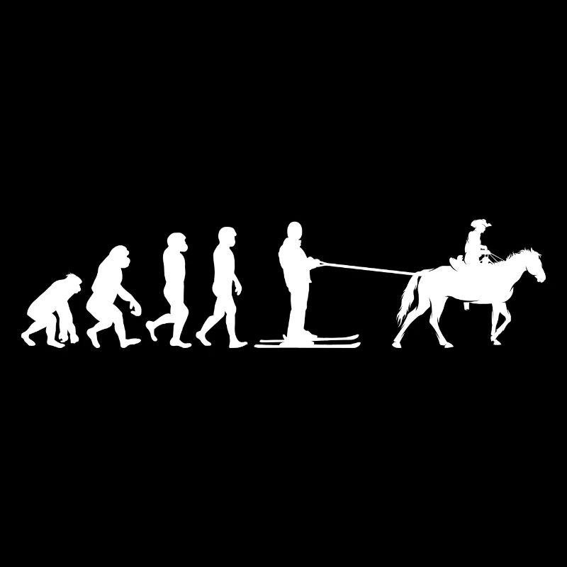 Horse Skijoring Skiing Winter Sport Evolution
