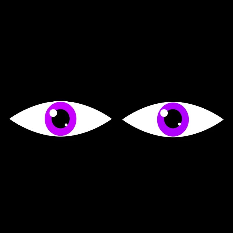 Paire d’yeux violets