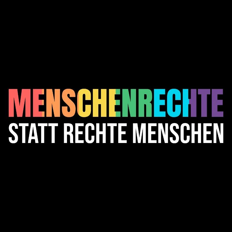 Menschenrechte Demonstration gegen Rechtstatt