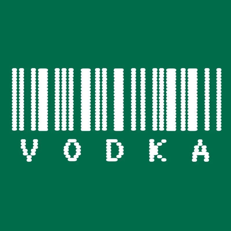 Typographie du code-barres de la vodka