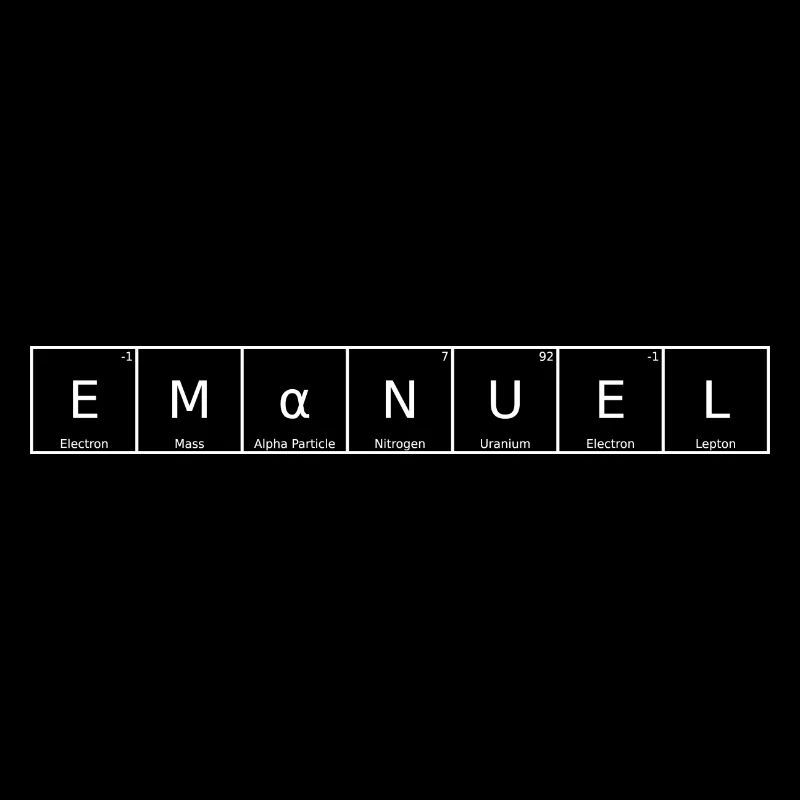 Emanuel Nom Prénom Chimie Élément du tableau périodique