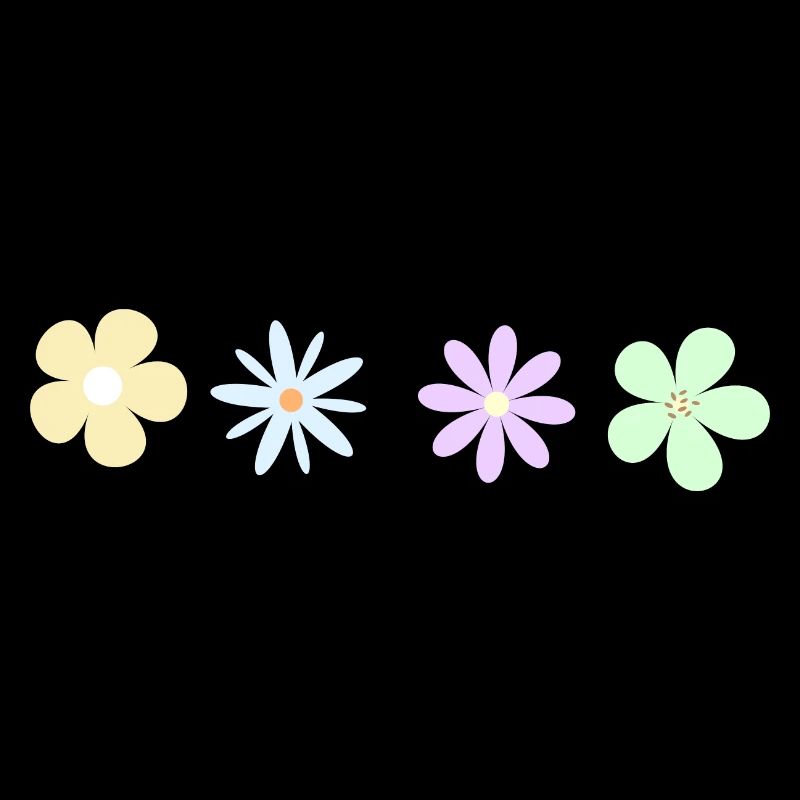 Minimalistische Blumen