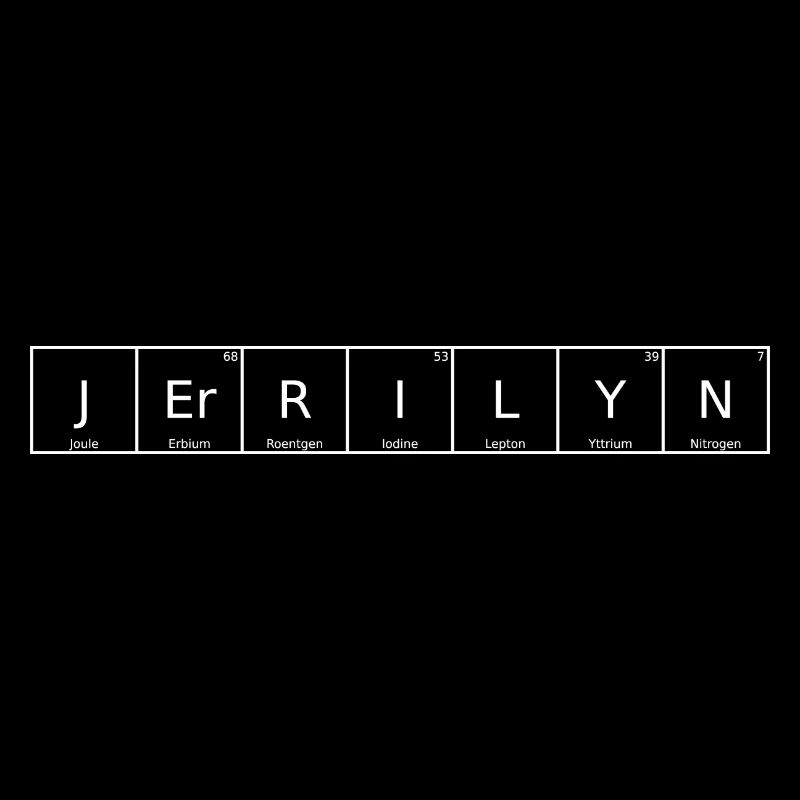Jerrilyn Nom Prénom Chimie Tableau périodique