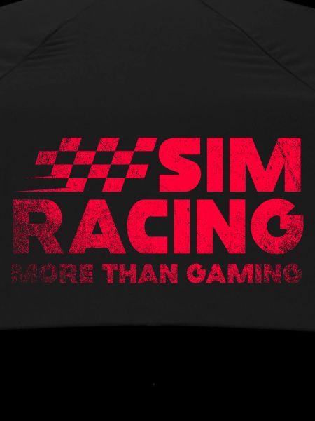 Sim Racing Neon Checkered Logo