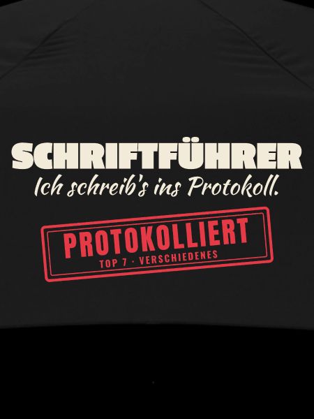 Protokollwitz Schriftführer
