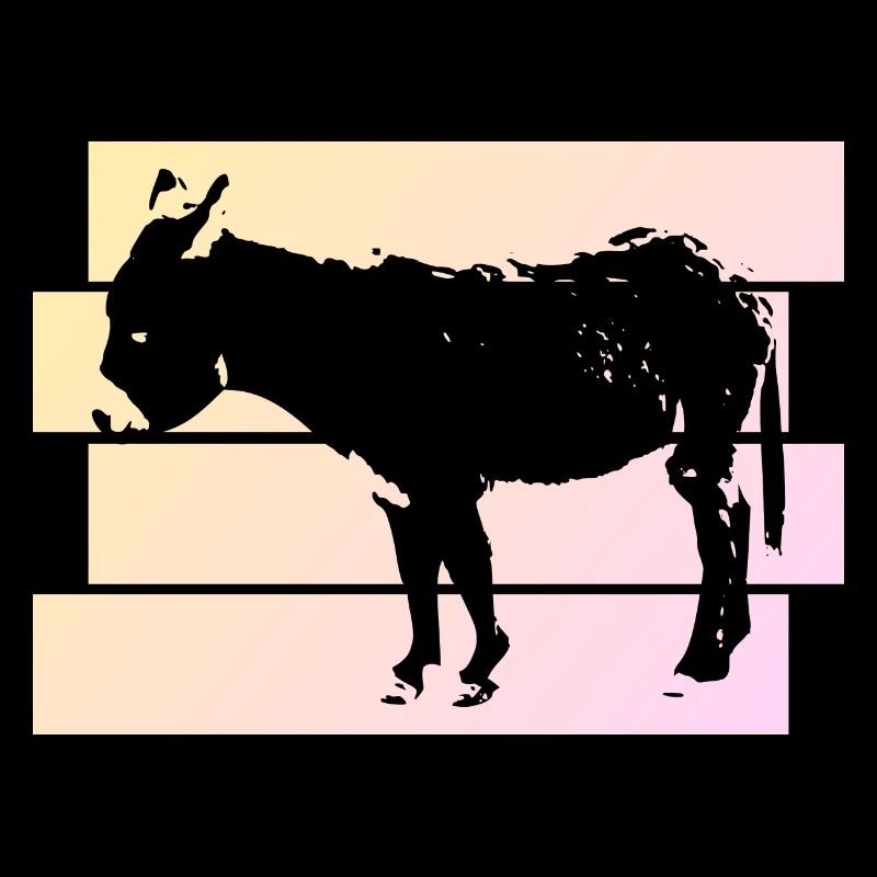 Niedlicher Zwergesel Eselfreund Geschenk