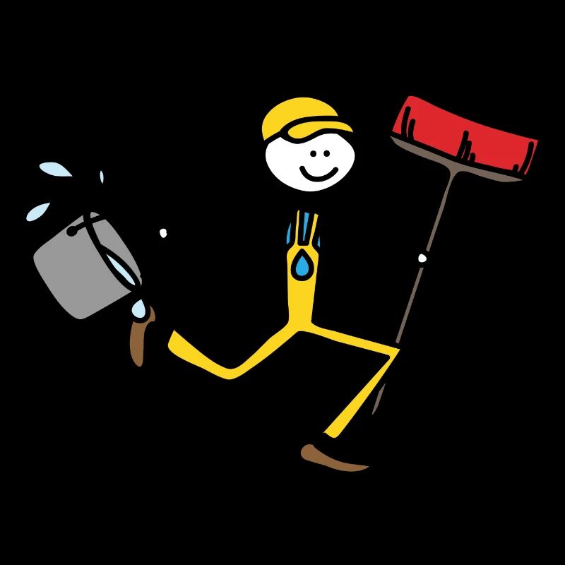 Cleaning man