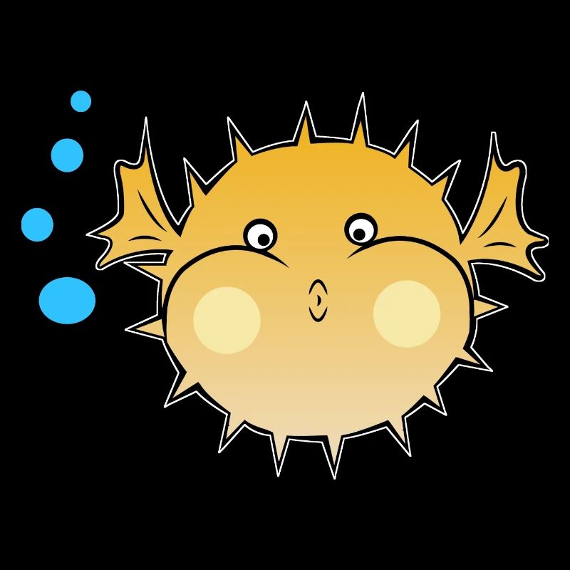Puffer fish underwater fish gift ocean sea