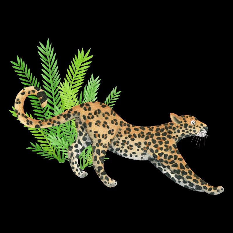 Léopard dans la jungle