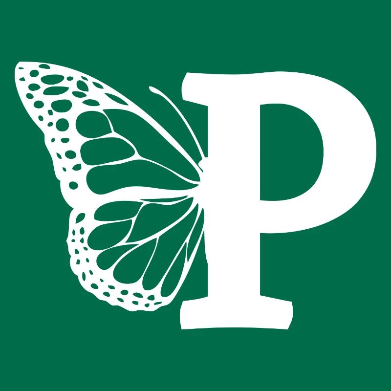 Buchstabe P Schmetterling