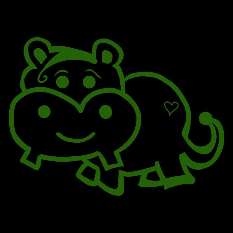 Hippopotame - animal sauvage mignon