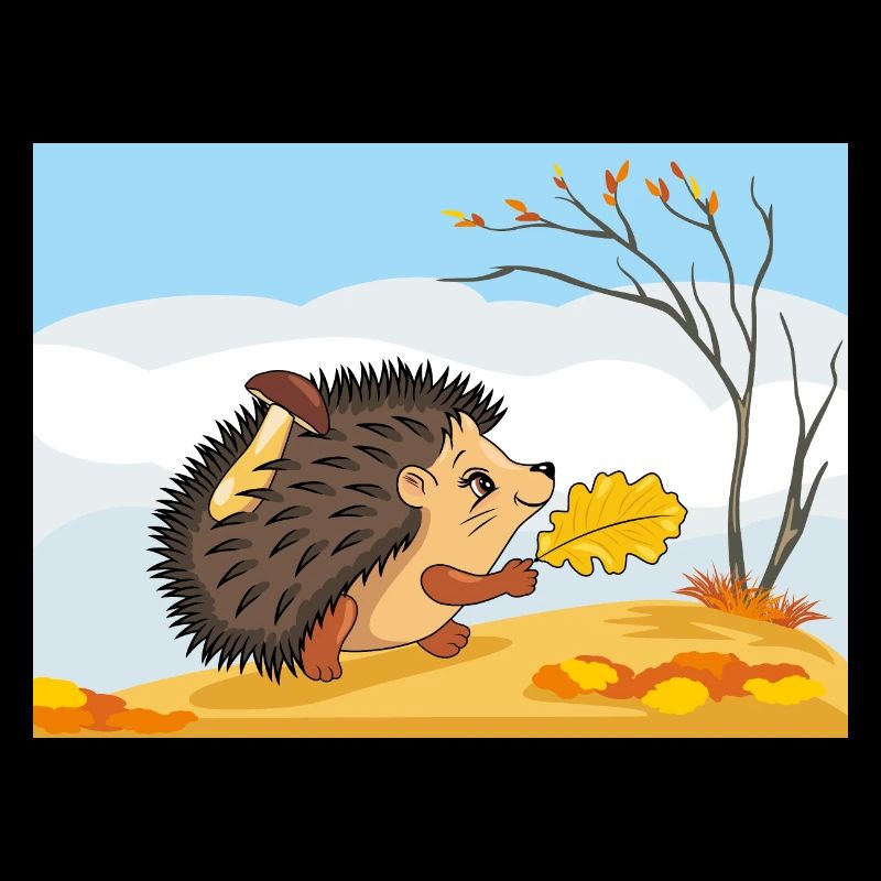 Niedlicher wandelnder Igel