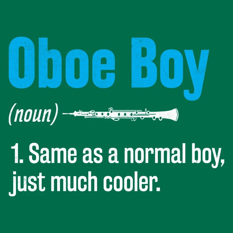 Oboe Boy Oboe Basoonist Marching Band Instrument B