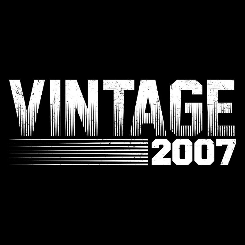 Vintage 2007 Birthday Retro 2007