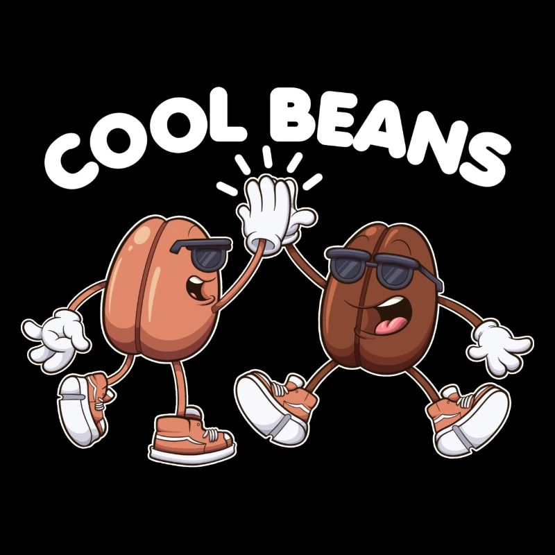Cool Cartoon Beans Funny 80s Saying