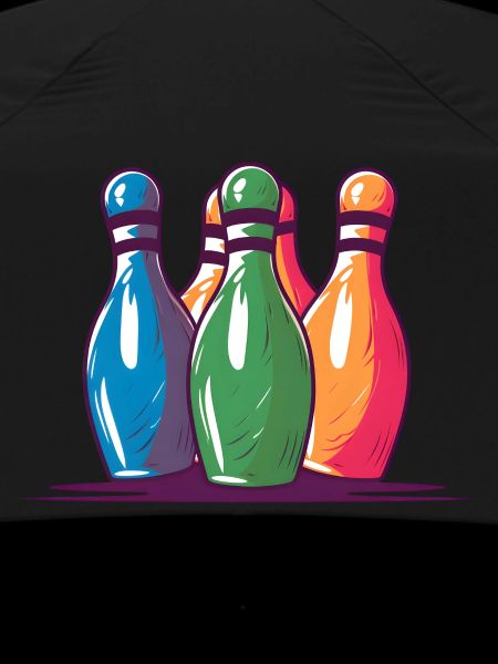 Bowling Pins Comic Stil