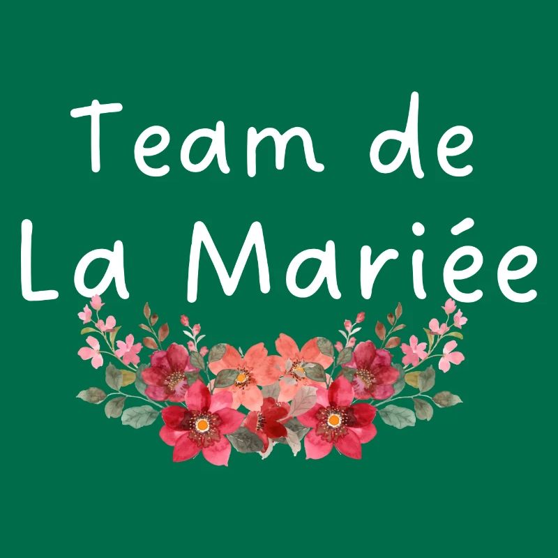Team de la mariée fleurs