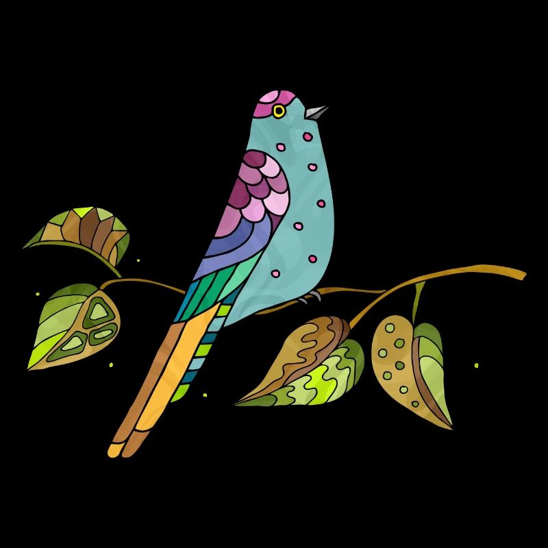 Bunter Vogel