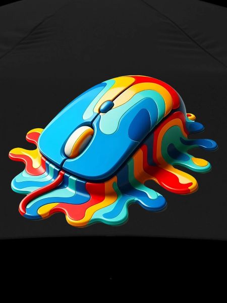Melting Rainbow Computer Mouse