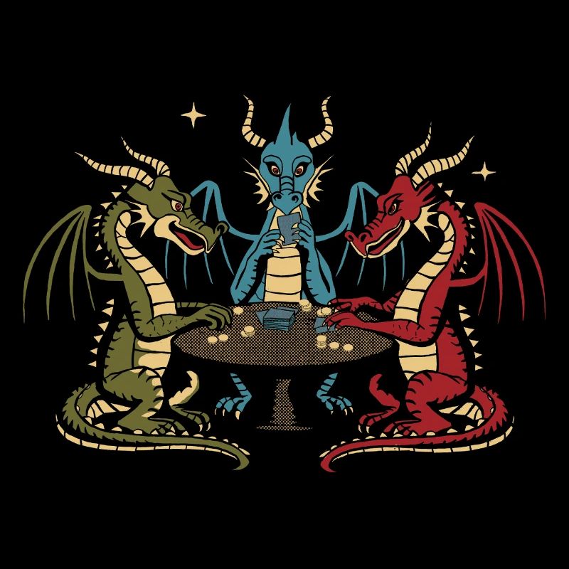 Drachen-Spielkarten
