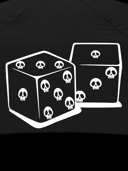 Playing with dice (white)