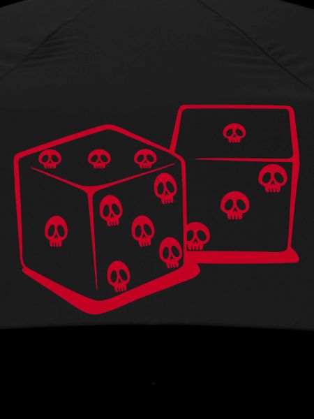 Playing with dice (red)
