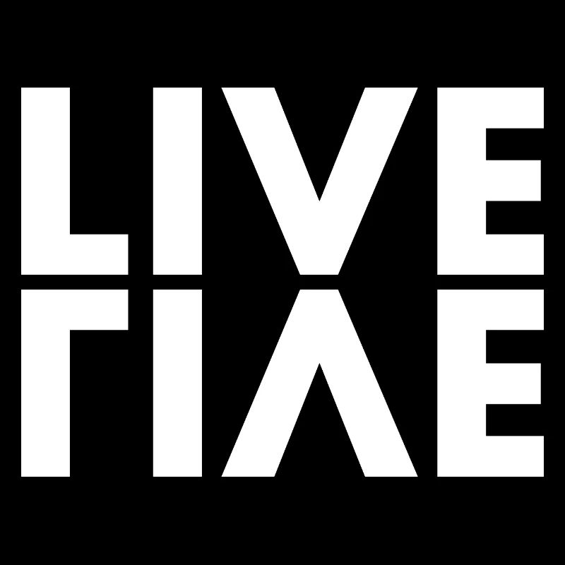 LIVE EVIL Jeu de mots Minimaliste Humour Design