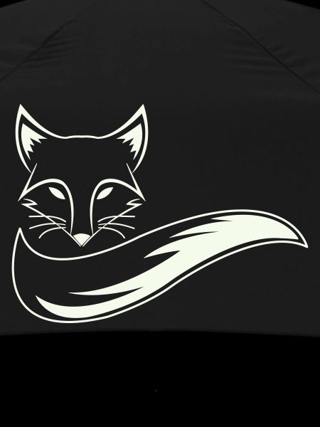 Fuchs Silhouette mit Schweif