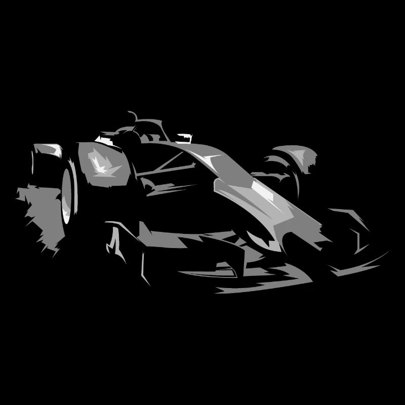 Illustration de voiture de course de formule icône de Grand Prix