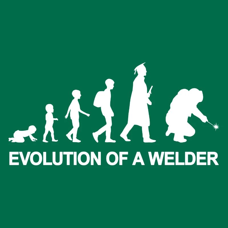 Evolution eines Schweißers