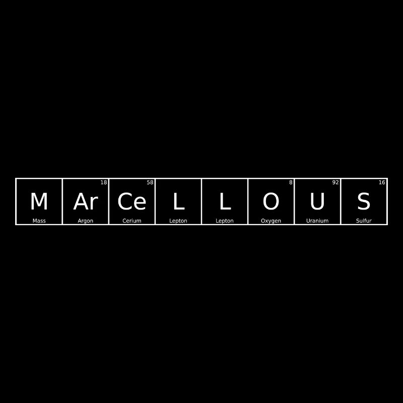 Marcellous Name First Name Chemistry Periodic Table