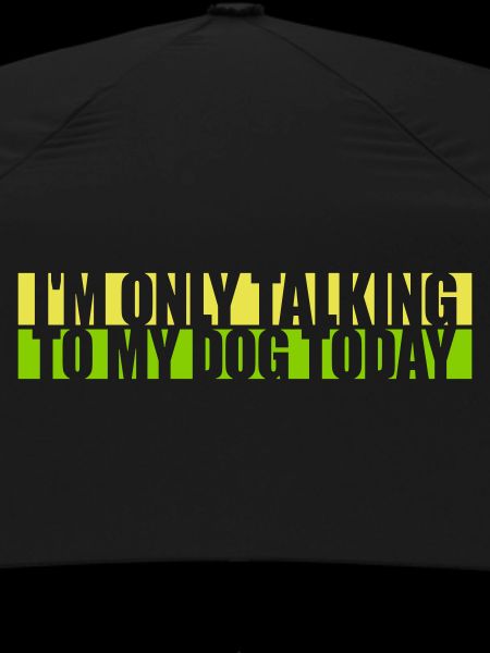 only talking to dog