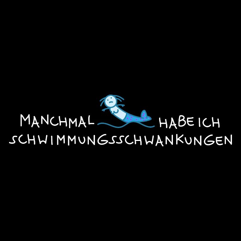 Lustige Nixe Schwimmer Laune