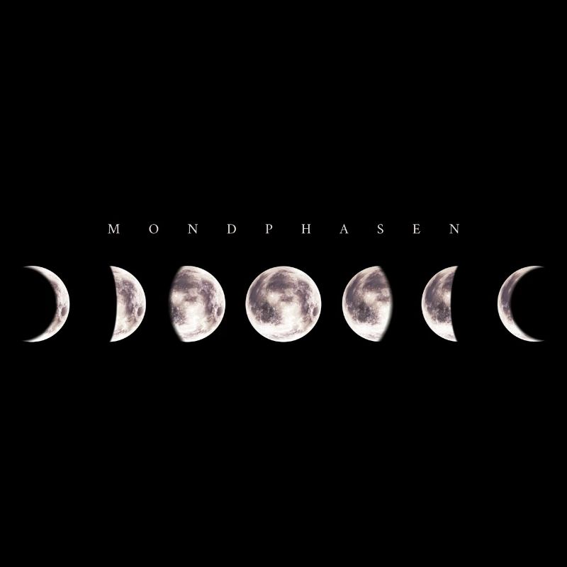 Mondphasen inverted - Mond Himmel Kunst